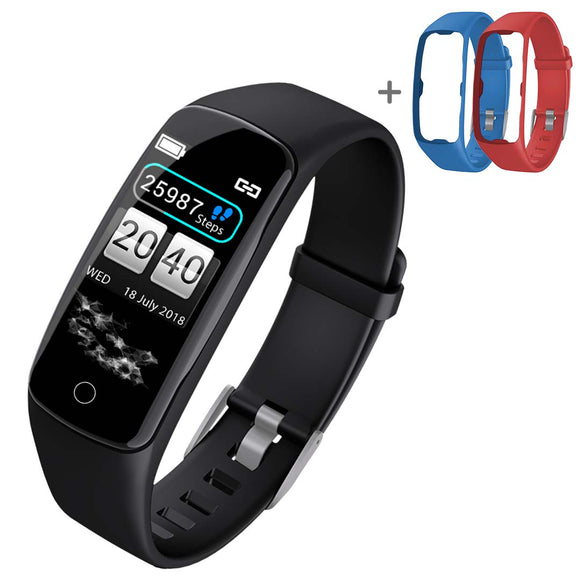 NNEAGS Sport Monitor Wrist Touch Tracker Smart Watch With 2X Strap Band Replacement