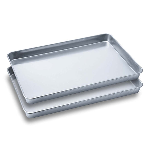NNEAGS 2X Aluminium Oven Baking Pan Cooking Tray for Baker 60*40*5cm