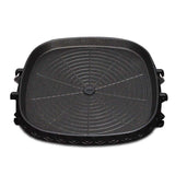 NNEAGS Portable Korean BBQ Butane Gas Stove Stone Grill Plate Non Stick Coated Square