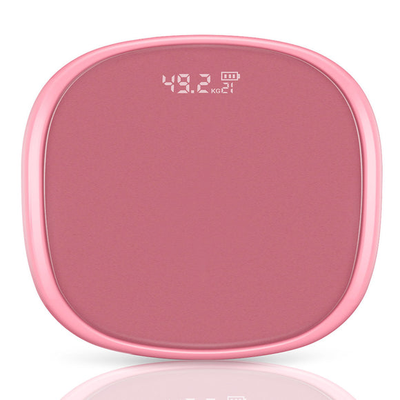 NNEAGS 180kg Digital LCD Fitness Electronic Bathroom Body Weighing Scale Old Rose