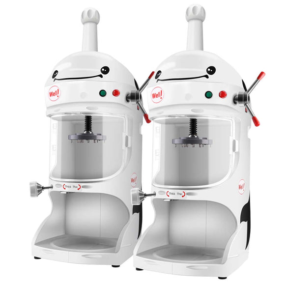 NNEAGS 2X 350W Ice Shaver Crusher Machine Automatic Snow Cone Maker