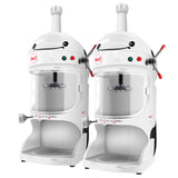 NNEAGS 2X 350W Ice Shaver Crusher Machine Automatic Snow Cone Maker