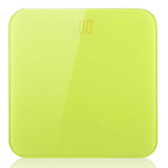 NNEAGS 180kg Digital Fitness Weight Bathroom Gym Body Glass LCD Electronic Scales Green