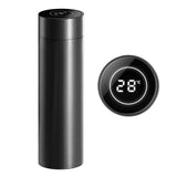 NNEAGS 500ML Stainless Steel Smart LCD Thermometer Display Bottle Vacuum Flask Thermos Black