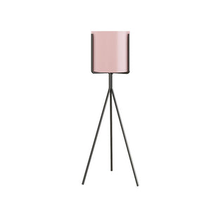 NNEAGS 70cm Tripod Flower Pot Plant Stand with Pink Flowerpot Holder Rack Indoor Display