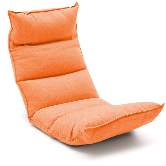 NNEAGS Foldable Tatami Floor Sofa Bed Meditation Lounge Chair Recliner Lazy Couch Orange