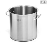NNEAGS Stock Pot 130L Top Grade Thick Stainless Steel Stockpot 18/10 Without Lid