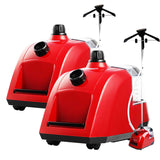 NNEAGS 2X Garment Steamer Portable Cleaner Steam Iron 80MINS Red