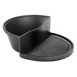 NNEAGS 2 in 1 Cast Iron Ribbed Fry Pan Skillet Griddle BBQ and Steamboat Hot Pot