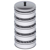 NNEAGS 5 Tier 28cm Stainless Steel Steamers With Lid Work inside of Basket Pot Steamers