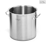 NNEAGS Stock Pot 225L Top Grade Thick Stainless Steel Stockpot 18/10 Without Lid