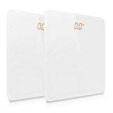 NNEAGS 2X 180kg Digital Fitness Weight Bathroom Gym Body Glass LCD Electronic Scales White