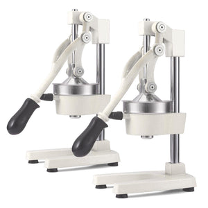 NNEAGS 2X Manual Juicer Hand Press Juice Extractor Squeezer Orange Citrus White