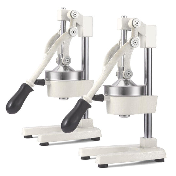 NNEAGS 2X Manual Juicer Hand Press Juice Extractor Squeezer Orange Citrus White