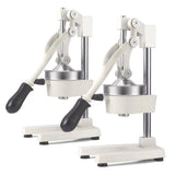 NNEAGS 2X Manual Juicer Hand Press Juice Extractor Squeezer Orange Citrus White