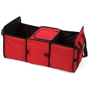 NNEAGS Car Portable Storage Box Waterproof Oxford Cloth Multifunction Organizer Red