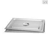 NNEAGS 2X GN Pan Lid Full Size 1/1 Stainless Steel Tray Top Cover