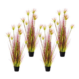NNEAGS 4X 120cm Green Artificial Indoor Potted Papyrus Plant Tree Fake Simulation Decorative