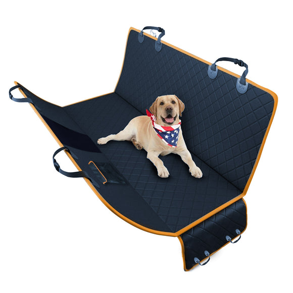 NNEAGS 600D Oxford Cloth Waterproof Dog Car Cover Back Seat Protector Hammock Pet Mat Black