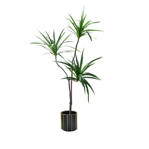 NNEAGS 180cm Green Artificial Indoor Brazlian Iron Tree Fake Plant Decorative 3 Heads