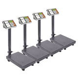 NNEAGS 4X 150kg Electronic Digital Platform Scale Computing Shop Postal Weight Black