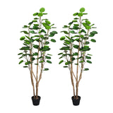 NNEAGS 2X 180cm Green Artificial Indoor Pocket Money Tree Fake Plant Simulation Decorative