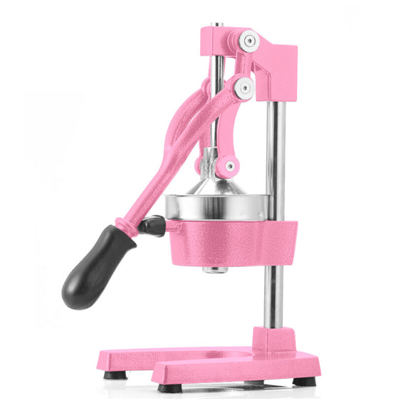 NNEAGS Manual Juicer Hand Press Juice Extractor Squeezer Orange Citrus Pink