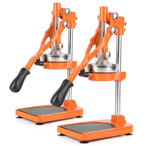 NNEAGS 2X Stainless Steel Manual Juicer Hand Press Juice Extractor Squeezer Orange