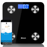 NNEAGS Wireless Bluetooth Digital Body Fat Scale Bathroom Health Analyser Weight Black