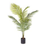 NNEAGS 120cm Green Artificial Indoor Rogue Areca Palm Tree Fake Tropical Plant Home Office Decor