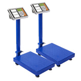 NNEAGS 2X 150kg Electronic Digital Platform Scale Computing Shop Postal Weight Blue