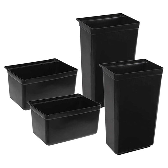 NNEAGS 2X Food Trolley Large & Small Utility Cart Waste Storage Bin