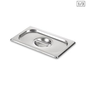 NNEAGS GN Pan Lid Full Size 1/3 Stainless Steel Tray Top Cover