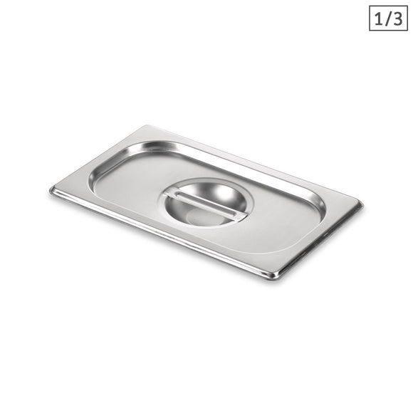 NNEAGS GN Pan Lid Full Size 1/3 Stainless Steel Tray Top Cover