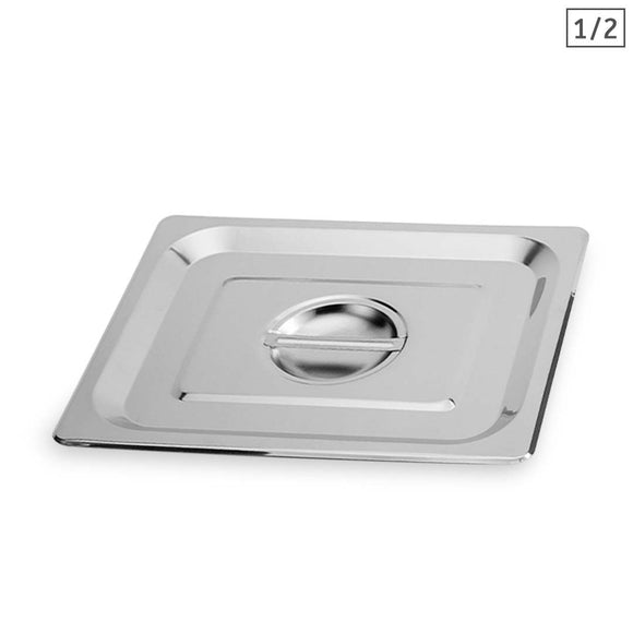 NNEAGS GN Pan Lid Full Size 1/2 Stainless Steel Tray Top Cover