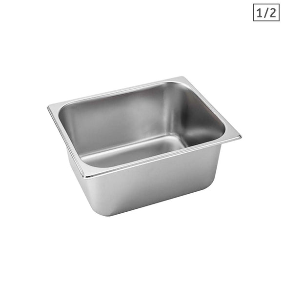 NNEAGS GN Pan Full Size 1/2 GN Pan 15cm Deep Stainless Steel Tray