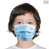 NNEAGS 20 Pcs Anti Dust Filter Disposable Protective Sanitary Face Mask Kids