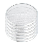 NNEAGS 6X 10-inch Round Seamless Aluminium Nonstick Grade Pizza Screen Baking Pan