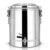 NNEAGS 22L Stainless Steel Insulated Stock Pot Dispenser Hot & Cold Beverage Container With Tap