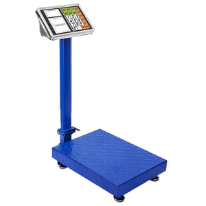 NNEAGS 150kg Electronic Digital Platform Scale Computing Shop Postal Scale Blue