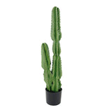 NNEAGS 95cm Green Artificial Indoor Cactus Tree Fake Plant Simulation Decorative 2 Heads