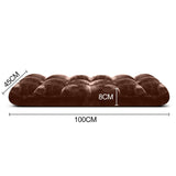 NNEAGS 4X Floor Recliner Folding Lounge Sofa Futon Couch Folding Chair Cushion Coffee
