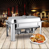 NNEAGS 9L Stainless Steel Chafing Catering Dish Food Warmer