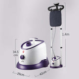 NNEAGS 2X Garment Steamer Vertical Twin Pole Clothes 1700ml 1800w Professional Steaming Kit Purple