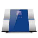 NNEAGS Digital Electronic LCD Bathroom Body Fat Scale Weighing Scales Weight Monitor Blue