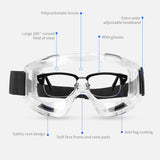 NNEAGS 2X Clear Protective Eye Glasses Safety Windproof Lab Goggles Eyewear