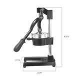 NNEAGS Manual Juicer Hand Press Juice Extractor Squeezer Orange Citrus Matte Black
