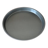 NNEAGS 9-inch Round Black Steel Non-stick Pizza Tray Oven Baking Plate Pan