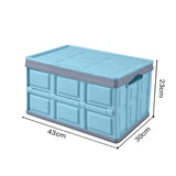 NNEAGS 2X 30L Collapsible Car Trunk Storage Multifunctional Foldable Box Blue
