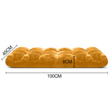 NNEAGS 4X Floor Recliner Folding Lounge Sofa Futon Couch Folding Chair Cushion Apricot